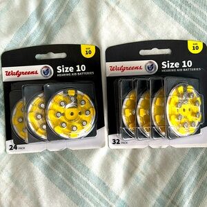 NWT Walgreens 56 Total Size 10 Hearing Aid Batteries